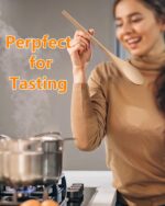 MORGLES 5 Pcs Wooden Spoons for Cooking, 12 Inches Long Handle Spoons for Mixing, Tasting Stirring Food, Large Wooden Cooking Utensils for Kitchen and Crafts - Image 5