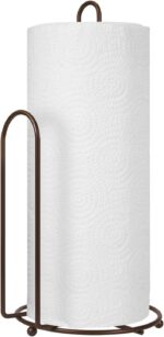 Blue Donuts Countertop Paper Towel Holder - Easy One-Handed Tear, Farmhouse Style, Bronze Finish - Image 2