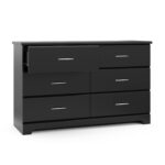 Storkcraft Brookside 6-Drawer Dresser (Black) – GREENGUARD Gold Certified, Black Dresser for Bedroom, Kids & Nursery Storage Chest, Safety Interlocking Drawers, Pre-Installed Tracks, Kids Chest - Image 12