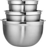 Chicago Metallic Stainless Steel Bowls, Versatile Nesting Mixing Bowls for Every Kitchen Task, Set of 3 - Image 2