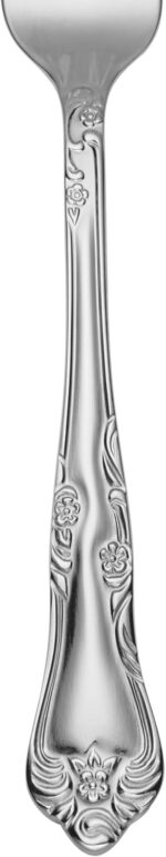 Oneida Silverware Set For 8, Azalea 45-Piece Everyday Flatware Set with Serving Utensils, Floral, Service For 8, 18/0 Stainless Steel, Dishwasher Safe, Knives Spoons And Forks Sets (Silver, 45 Pieces) - Image 5