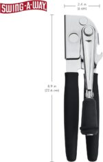 Swing-A-Way Easy-Crank Can Opener with Folding Crank Handle, Black, 3.50 x 4.50 x 10.50 - Image 3