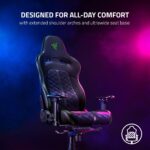 Razer Enki Gaming Chair: All-Day Comfort - Built-in Lumbar Arch - Optimized Cushion Density - Dual-Textured, Eco-Friendly Synthetic Leather - Reactive Seat Tilt & 152-Degree Recline - Black/Green - Image 5
