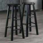 Winsome Element 2-Piece Counter Stool Set, Classic Backless Bar Chairs for Kitchen & Dining Room Seating, Timeless Essential Furniture for Home, Dorm, Apartments - Image 3