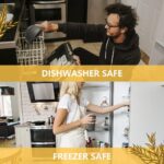 Teivio 32-Piece Kitchen Plastic Wheat Straw Dinnerware Set, Service for 8, Unbreakable Modern Dish Set - Dinner Plate/Dessert Plate/Cereal Bowl/Cup, for Apartment Essentials, Outdoor Camping,Black - Image 5