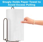 Blue Donuts Countertop Paper Towel Holder - Easy One-Handed Tear, Farmhouse Style, Bronze Finish - Image 5