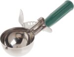 Winco ICD-12 No.12 Ice Cream Disher with Plastic Handle, Green - Image 4