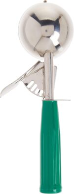 Winco ICD-12 No.12 Ice Cream Disher with Plastic Handle, Green - Image 3