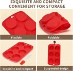 Silicone Muffin Top Pan 3 Pack,silicone egg molds for Breakfast Sandwiches 3 Inch Round for Baking English muffins,Hamburger,Whoopie Pies,Corn Bread,Egg bites,Tarts - Image 7