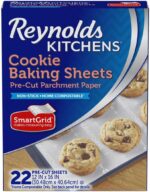 Reynolds Kitchens Cookie Baking Sheets, Pre-Cut Baking Parchment Paper Sheets for Cookies, Oven-Safe up to 425 Degrees, Reusable Up to 3X, No-Mess Cleanup, 12 in x 16 in, 22 Count - Image 2