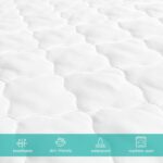 Crib Mattress Protector Sheets Fitted Waterproof Crib Mattress Pad Cover, Noiseless & Machine Wash 100% Absorbent Crib/Toddler Mattress Protector Sheet Quilted, White, 52" x 28" - Image 7