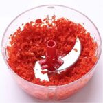 Multi-Functional Manual Food Processor,8 Cup Hand-powered Crank Chopper,Mincer Blender with Clear Container,for Vegetables Meat Fruits Nuts Herbs Onions - Image 4