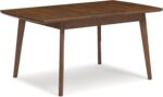 Signature Design by Ashley Lyncott Mid-Century Dining Extension Table, Dark Brown - Image 2