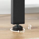 HOOBRO End Table, Simple Rustic Side Table with 3-Tier Storage Shelf, Narrow Nightstand for Small Spaces, for Living Room, Bedroom,Easy Assembly, Industrial Design, Rustic Brown and Black BF14BZ01 - Image 10