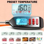 Antonki Meat Thermometer Digital, Smart Instant Read Food Thermometer with Super Long Probe for Cooking Grilling Baking Kitchen Candy BBQ Oil Liquid, Backlit Display, Battery Included - Image 6