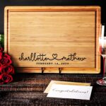 Personalized Wood Engraved Cutting Board - Valentines Day Gifts for Her - Unique Present for Wedding, Anniversary, Housewarming, Birthday, Holiday, or Romantic Gift Idea for Friends, Family, Mom, Dad - Image 4