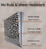 Knife Set, 15 Pieces Kitchen Knife Set with Built in Sharpener, High Carbon German Stainless Steel Knife Block Set, Dishwasher Safe - Image 6