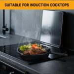 Cast iron Skillets 3 Piece Set, 6", 8", 10" Pans Cookware set Cast iron Pan For Frying,Saute,Cooking,Pizza,Oven,Stove,Grill,Induction Cooktop,Gas Range - Image 7