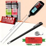 Antonki Meat Thermometer Digital, Smart Instant Read Food Thermometer with Super Long Probe for Cooking Grilling Baking Kitchen Candy BBQ Oil Liquid, Backlit Display, Battery Included - Image 7
