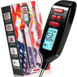 Antonki Meat Thermometer Digital, Smart Instant Read Food Thermometer with Super Long Probe for Cooking Grilling Baking Kitchen Candy BBQ Oil Liquid, Backlit Display, Battery Included - Image 2