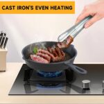 Cast iron Skillets 3 Piece Set, 6", 8", 10" Pans Cookware set Cast iron Pan For Frying,Saute,Cooking,Pizza,Oven,Stove,Grill,Induction Cooktop,Gas Range - Image 6