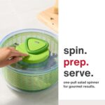 ZYLISS Easy Spin Salad Spinner, Large, Green, BPA Free - Image 3