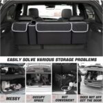 AUCELI Car Trunk Organizer, Backseat Hanging Large Storage with Adjustable Straps, Waterproof Collapsible Cargo Bag with 4 Pockets, Sturdy Space Saver Frees Trunk Floor for SUV, Truck, MPV - Image 4
