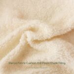 HIGOGOGO Modern Accent Chair, Living Room Chair with Wood Armrests, Shredded Foam Cushion, and Sturdy Metal Frame Reading Chair, Beige - Image 8