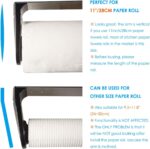 simpletome ONE Hand Tear Paper Towel Holder Under Cabinet Adhesive or Drilling Installation Aluminum Alloy + ABS (Black) - Image 6