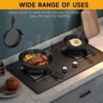 Cast iron Skillets 3 Piece Set, 6", 8", 10" Pans Cookware set Cast iron Pan For Frying,Saute,Cooking,Pizza,Oven,Stove,Grill,Induction Cooktop,Gas Range - Image 5