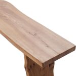 Elm Wood Dining Bench Bedroom BenchesIn Footrest Stool Accent Bench for Entryway Dining Room Living Room Bedroom End of Bed Long 63IN - Image 10