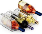 BOPai Clear Wine Racks for Refrigerator, Water Bottle Organizer, 6 Bottles - Image 2
