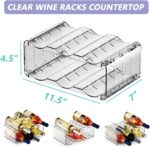 BOPai Clear Wine Racks for Refrigerator, Water Bottle Organizer, 6 Bottles - Image 3