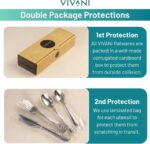 VIVANI 16 Piece Silverware Set for 4, Premium Stainless Steel Cutlery Set, Utensil Sets, Flatware Sets for 4, Forks Spoons and Knives Set Dishwasher Safe for Home Kitchen - Image 10