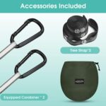 G4Free Large Camping Hammock with Mosquito Net 2 Person Pop-up Parachute Lightweight Hanging Hammocks Tree Straps Swing Bed for Outdoor Backpacking Backyard Hiking - Image 7