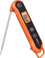 ThermoPro Digital Instant Read Meat Thermometer for Grilling Waterproof Kitchen Food Thermometer with Calibration & Backlight Baking Bread Candy Thermometer Cooking Tools Utensils - Image 2