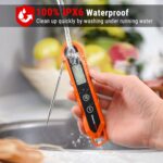 ThermoPro Digital Instant Read Meat Thermometer for Grilling Waterproof Kitchen Food Thermometer with Calibration & Backlight Baking Bread Candy Thermometer Cooking Tools Utensils - Image 4