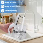 Aigostar Electric Kettle, 1500W Glass Electric Tea Kettle Rapid Heating, Borosilicate Glass, Auto Shutoff and Boil-Dry Protection, Hot Water Boiler BPA Free and Cordless with LED Indicator, 1.7 Liter - Image 6