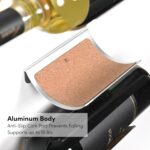 Wall Mounted Wine Rack Set – 6-Piece Aluminum Bottle Holders with Non-Slip Cork Pads for Secure Storage - Image 3