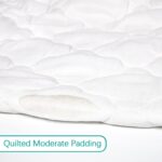 Crib Mattress Protector Sheets Fitted Waterproof Crib Mattress Pad Cover, Noiseless & Machine Wash 100% Absorbent Crib/Toddler Mattress Protector Sheet Quilted, White, 52" x 28" - Image 8