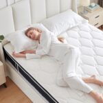 8 Inch Twin Mattress, Memory Foam Hybrid Mattress in a Box with Independent Spring for Motion Isolation and Pressure Relief, Comfortable Medium Firm - Image 4