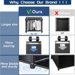 Mavivegue Bookcase, 18-Cube Extra Large Book Shelf, DIY Cube Storage Organizer for Bedroom, Living Room, Home Office - Black - Image 7