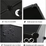 AWTATOS Cube Storage Organizer, Storage Cubes Shelves Bookshelf, 6 Cube Closet Organizers and Storage, DIY Stackable Plastic Clothes Organizer Shelving for Bedroom, Home, Black - Image 8