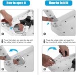 Folding Step Stool, Height-Adjustable Step Stool with Non-Slip Platform, Step Ladder for Adults or Kids in Kitchen, Home, 330 Lbs Capacity - Image 7