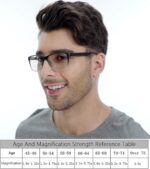 Reading Glasses for Men 4-Pack Stylish Computer Readers with Spring Hinges, Anti Glare/Eye Strain Filter UV Ray Blue Light Blocking Two-Tone Reader Eyeglasses,+2.0 Magnification Strength - Image 6