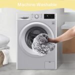 Bedfolks Calming Donut Dog Bed for Extra Large Dogs, 45 Inch Round Plush Bed with Non-Slip Bottom (Dark Grey, Extra Large) - Image 8