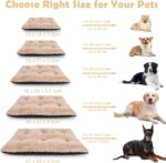 JOEJOY Large Dog Bed Crate Pad, Deluxe Plush Washable Dog Beds Fulffy Soft Kennel Pad Anti-Slip Pet Sleeping Mat for Extra Large Medium Small Dogs, 40" x 27", Beige - Image 5