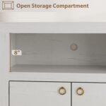 IDEALHOUSE Farmhouse TV Stand for 75/80 Inch TVs, 70" Long Entertainment Center with 6 Storage Drawers & Soundbar Shelf, White Television Consoles Stands for Living Room, Bedroom - Image 8