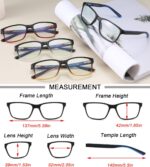 Reading Glasses for Men 4-Pack Stylish Computer Readers with Spring Hinges, Anti Glare/Eye Strain Filter UV Ray Blue Light Blocking Two-Tone Reader Eyeglasses,+2.0 Magnification Strength - Image 3