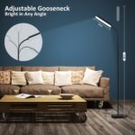 Floor lamp, 15w/1000lm Bright LED Floor Lamp with Stepless Adjustable 3000K-6000K Colors and Dimmer, Remote and Touch Control, Adjustable Floor Lamp for Living Room - Image 6